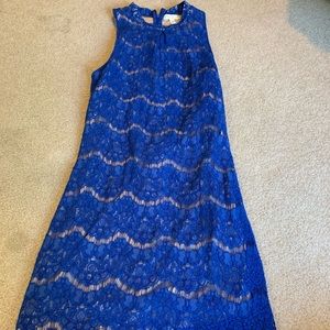 Formal blue lace dress